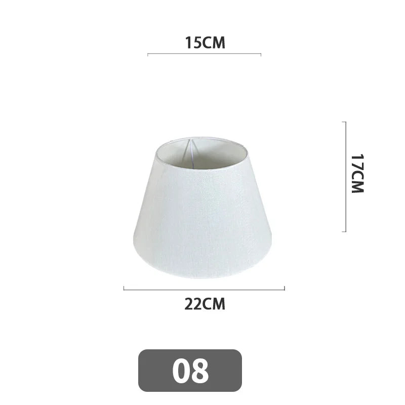 Nordic Style Chandelier Lamp Shade Linen Cloth Bedside Table Ceiling Light Cover E27 Modern Home Decor Wall Lamp Floor Lampshade