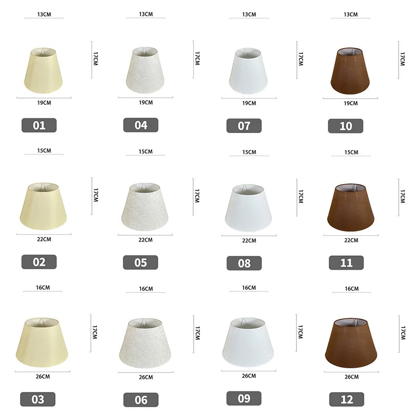 Nordic Style Chandelier Lamp Shade Linen Cloth Bedside Table Ceiling Light Cover E27 Modern Home Decor Wall Lamp Floor Lampshade