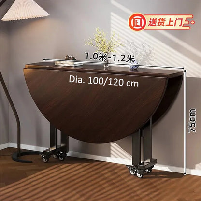 Round Foldable Dining Table — 100 & 120cm