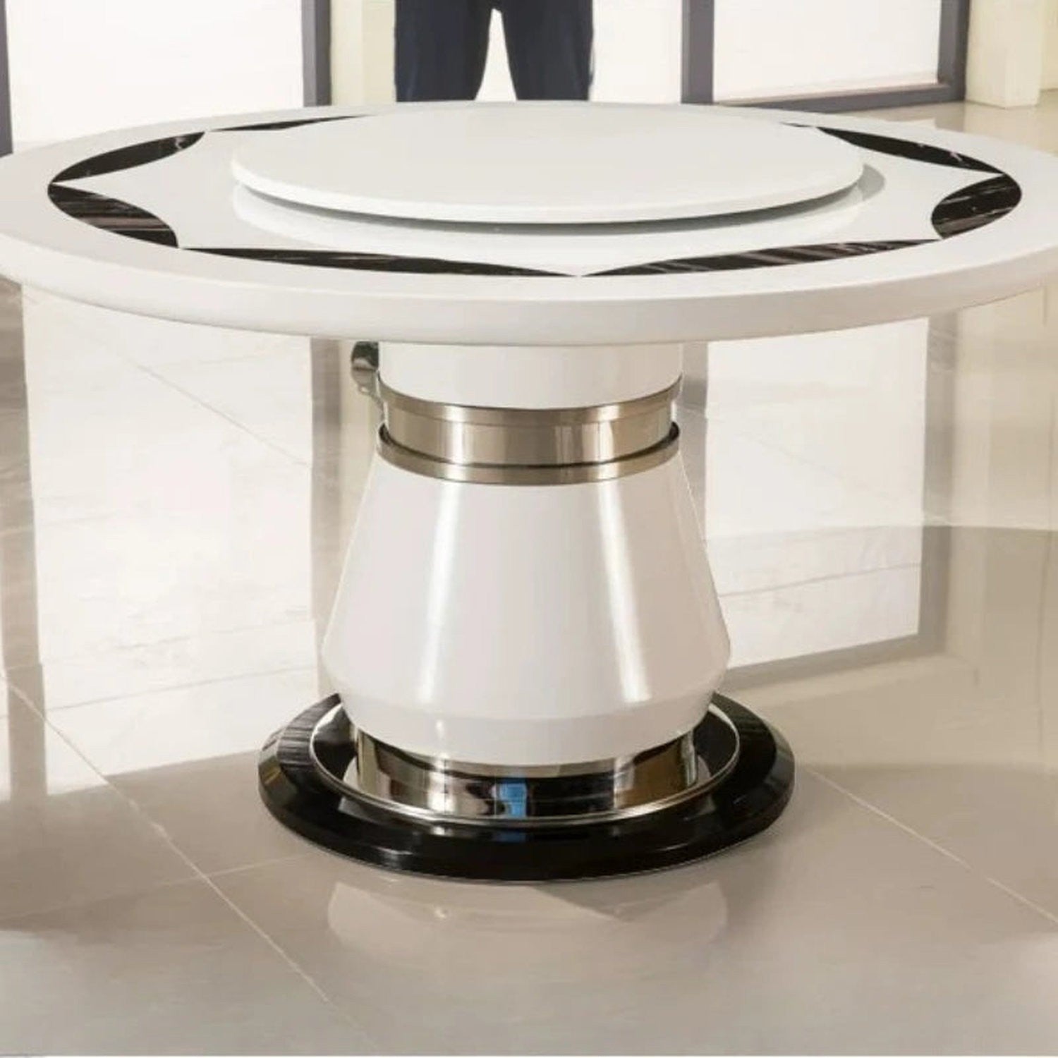 The Bistro Moment — Round Portable Dining &amp; Console Table