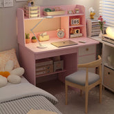 Space-Saving Computer Desk with Integrated Bookshelf Jonine’s Corner