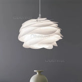 White Rose Petal Pendant Light — Nordic Sculptural Chandelier Jonine&