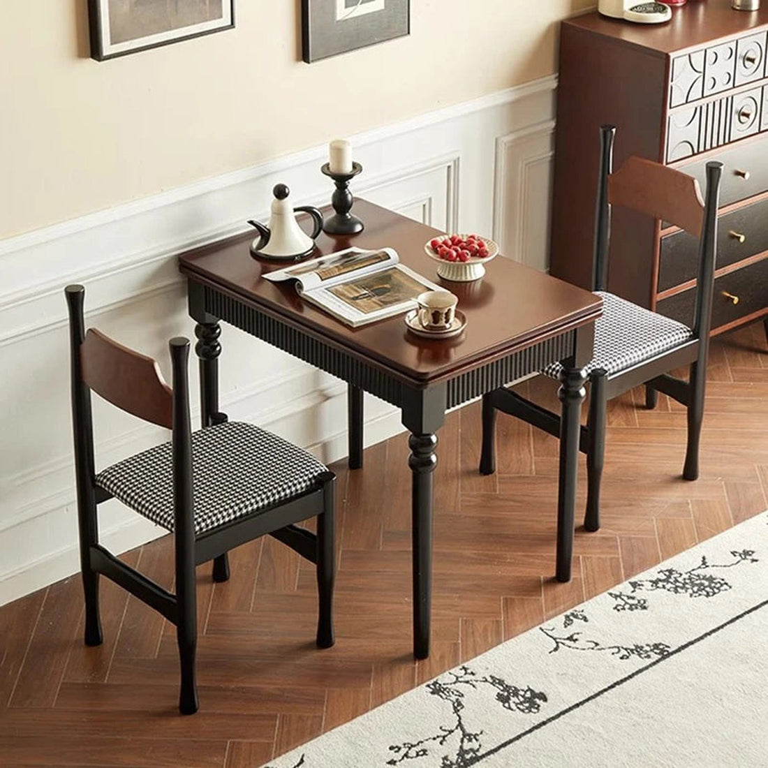 Mid-Century Foldable Dining Table