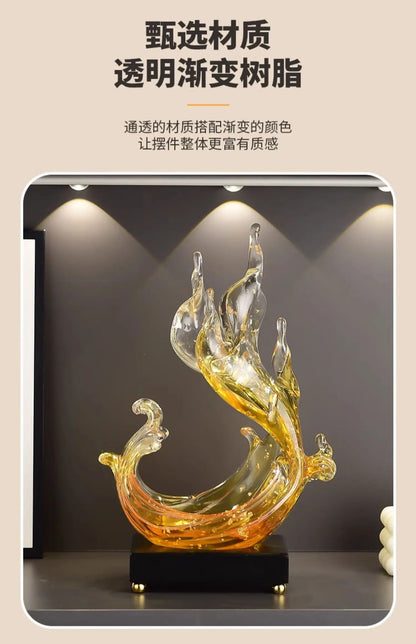 Feng Shui Resin Key Box — Luxury Desk Organizer & Entryway Essential
