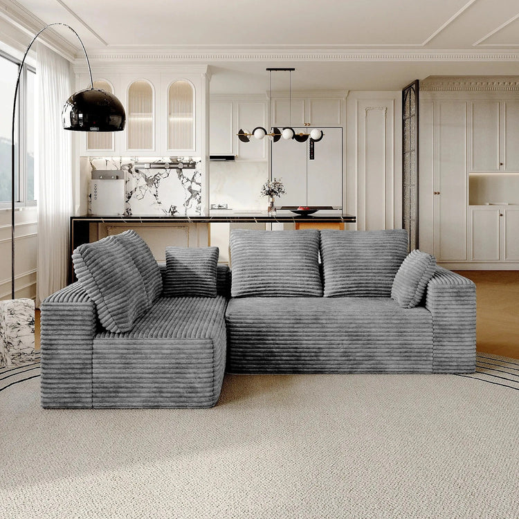 Sdorens Cloud Sectional - 104" L-Shape Chaise Plush Comfort