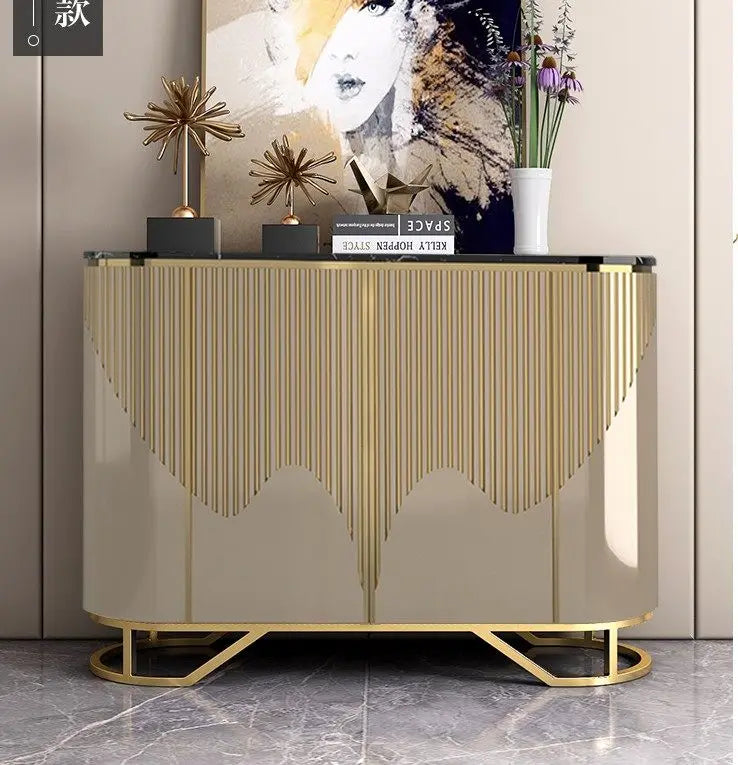 French Gold Luxury Living Room Display Cabinet Jonine&