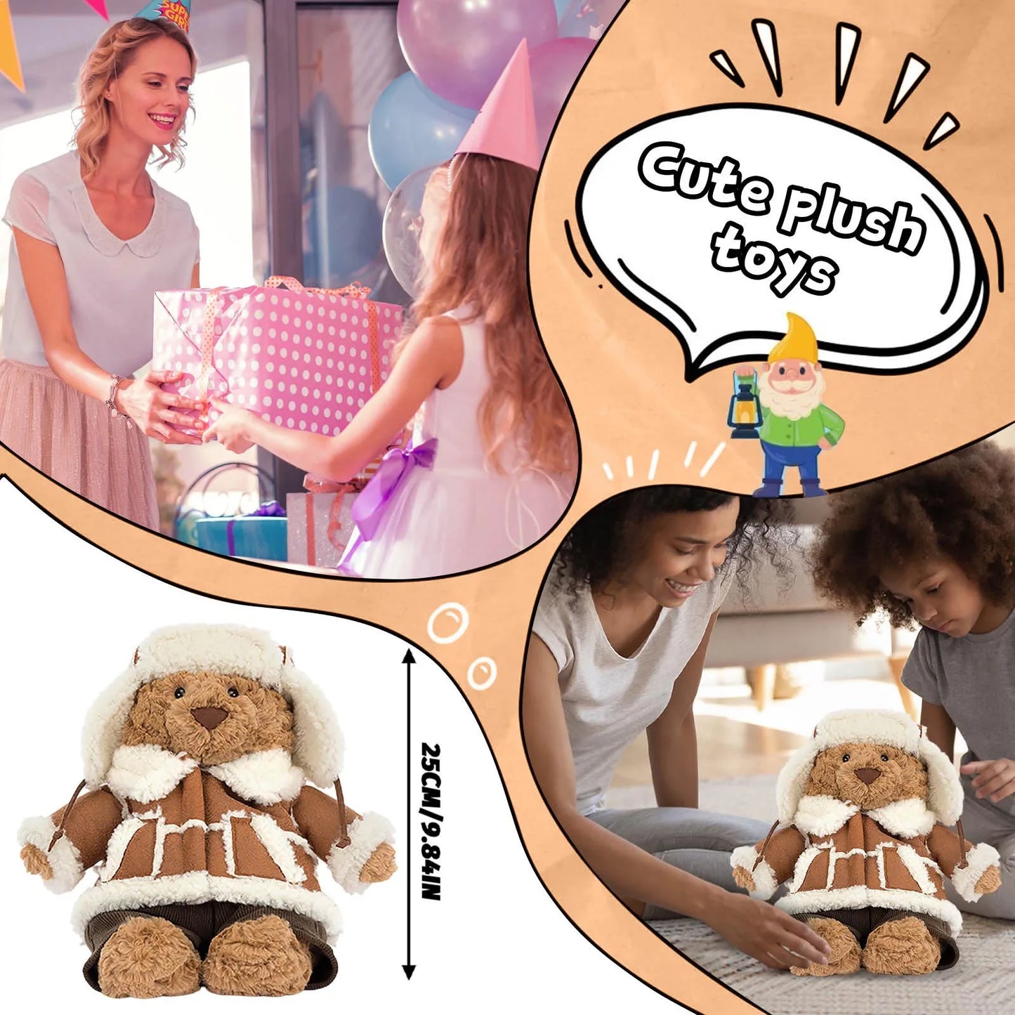 Cute Plush Toy — 9.84" Graduation & Birthday Gift