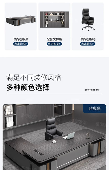L-Shape Storage Executive Desk