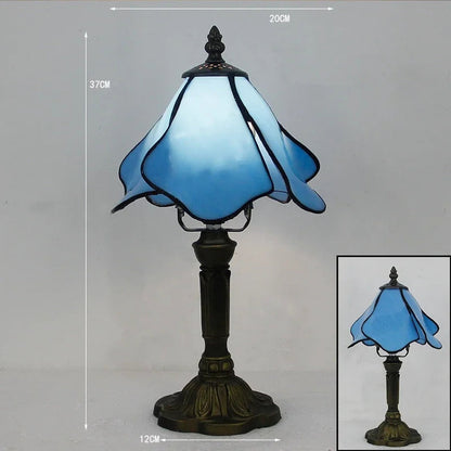 Old World Glow — European Retro Art Glass LED Desk Lamp