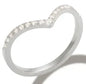 Personality Round Beads Ring Band Small Clear Crystal Zircon Waterproof Stainless Steel Rings Simple Granular Fine Jewelry
