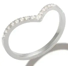 Crystal Zircon Stacking Ring — 18K Gold or Silver Plated, Stainless Steel