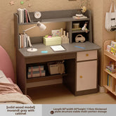 Space-Saving Computer Desk with Integrated Bookshelf Jonine’s Corner