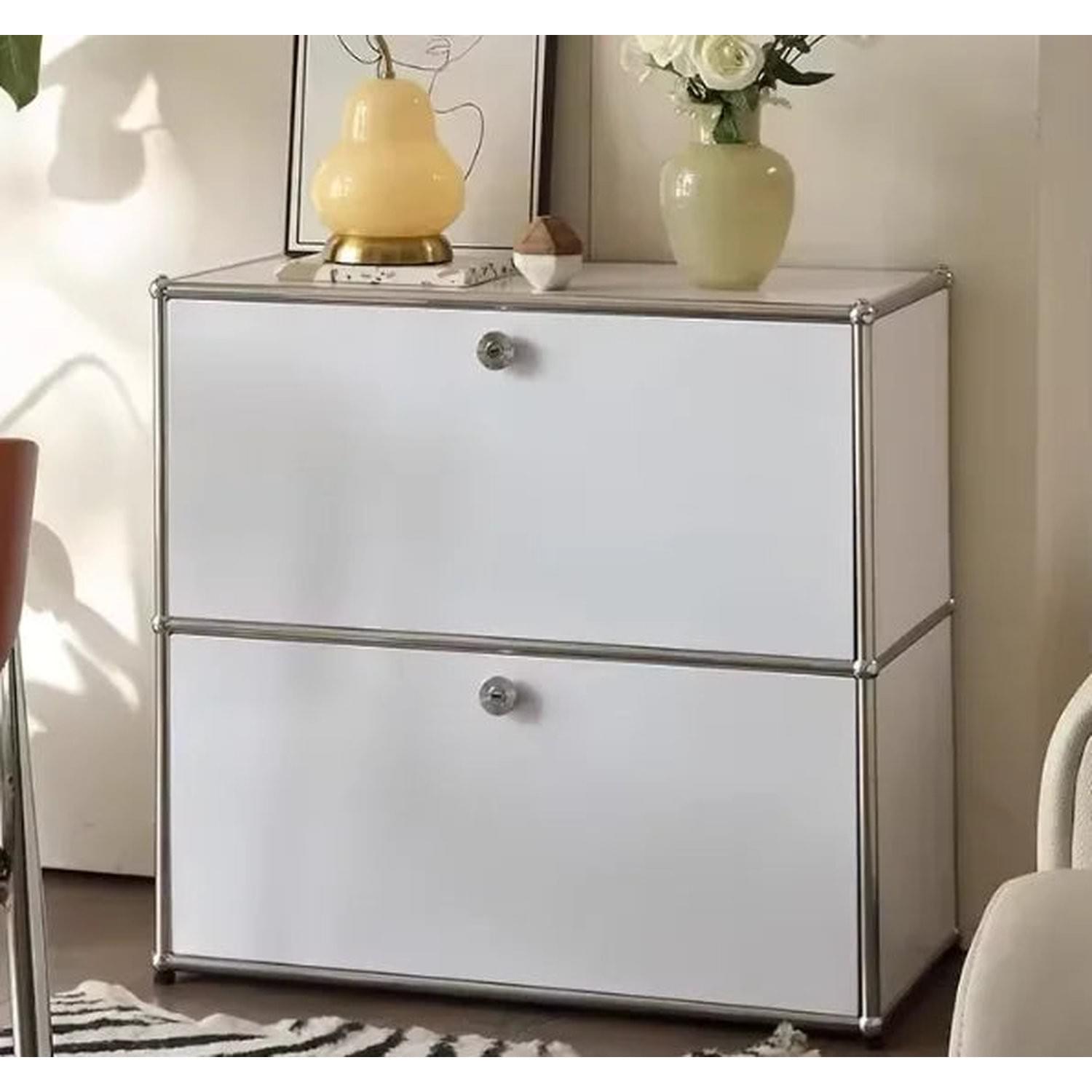 Dual Cabinet Storage Organizer — Modern Chest of Drawers for Bedroom &amp; Living Room
