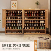 Vintage Luxury Wood Shoe Rack — Space-Saving Entryway Storage Jonine’s Corner