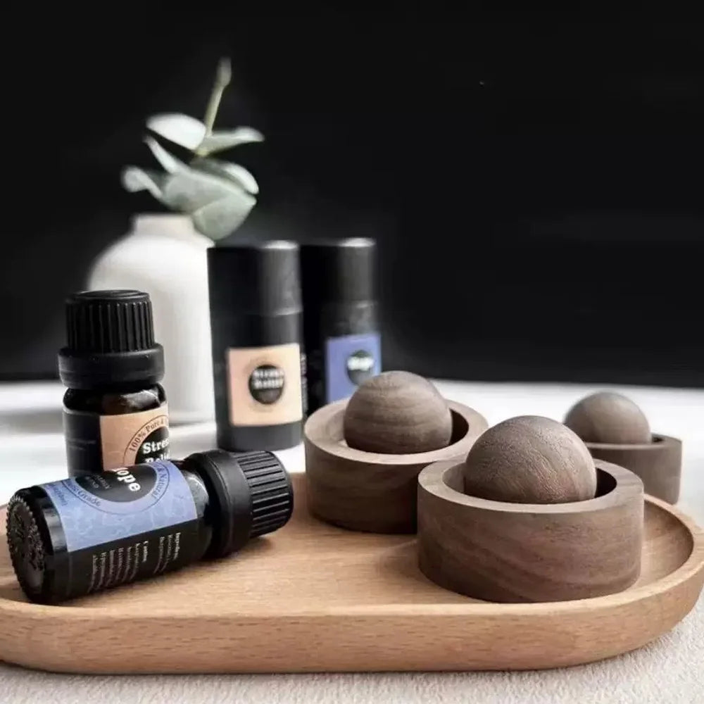 Natural Calm — Wooden Spherical Essential Oil Diffuser