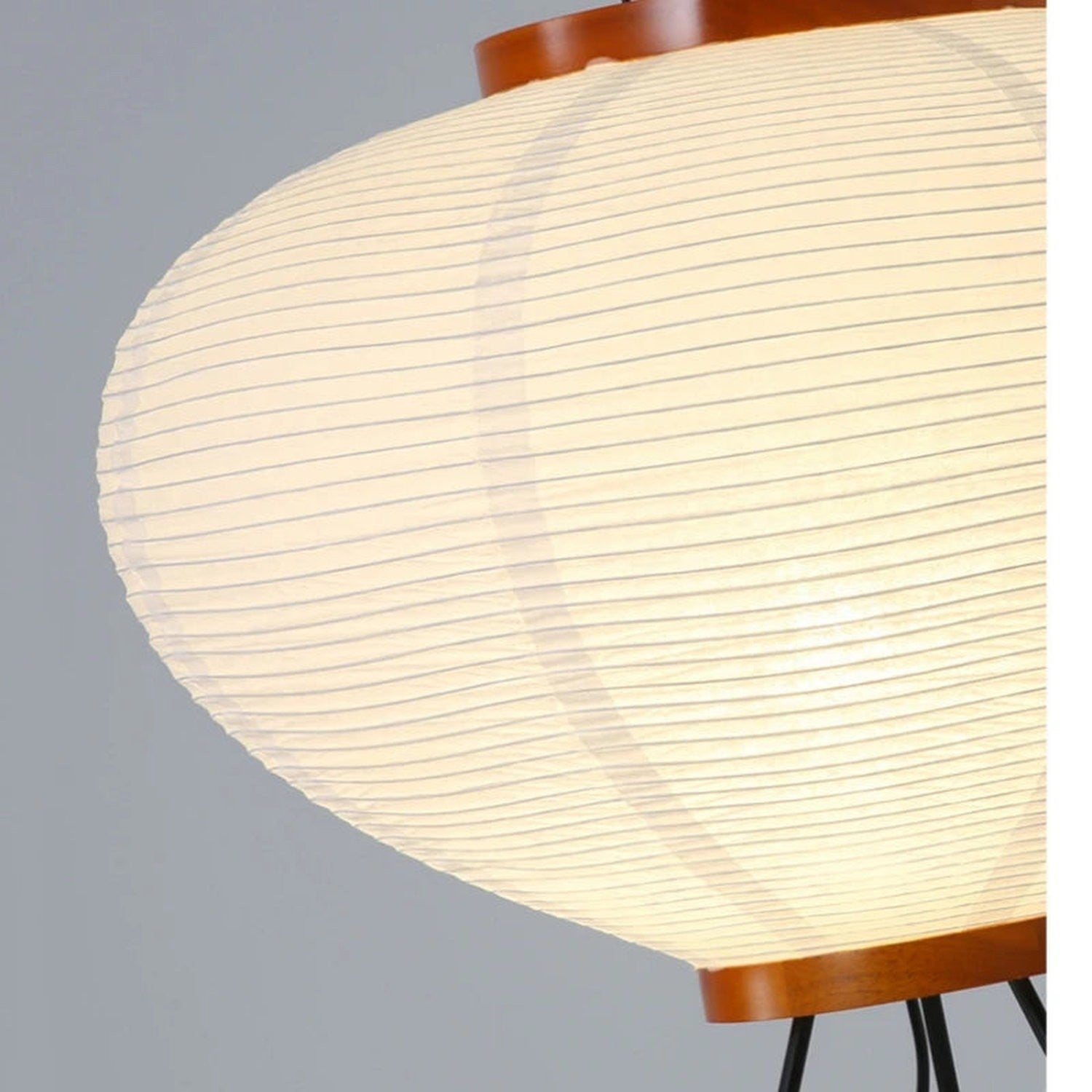 Wabi-Sabi Rice Paper Floor Lamp – Noguchi Style