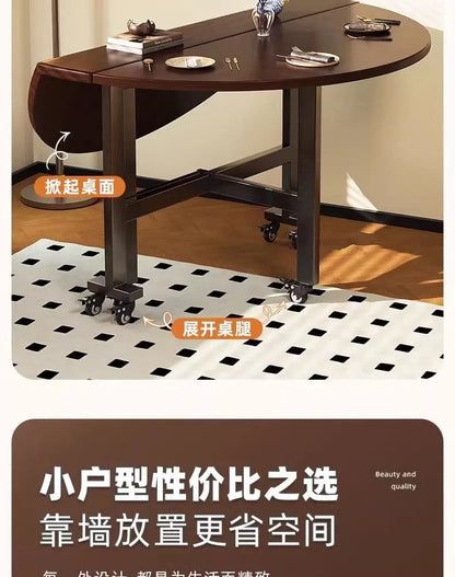 Round Foldable Dining Table — 100 & 120cm