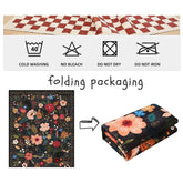 Round Gradient Area Rug — Machine Washable Non-Slip Floor Mat for Living Room & Bedroom