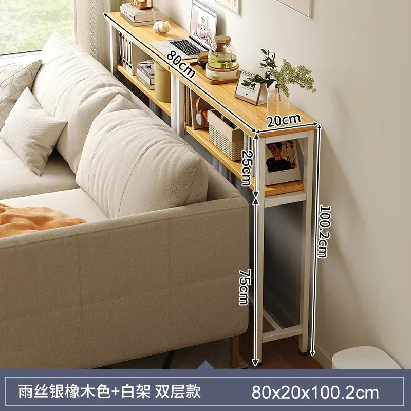 Narrow Sofa Gap Side Table — Space-Saving Partition Rack