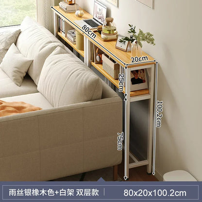 Narrow Sofa Gap Side Table — Space-Saving Partition Rack