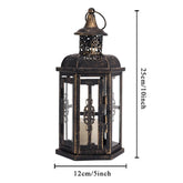 Moody & Minimal — Black Iron Hanging Candle Lantern Jonine’s Corner