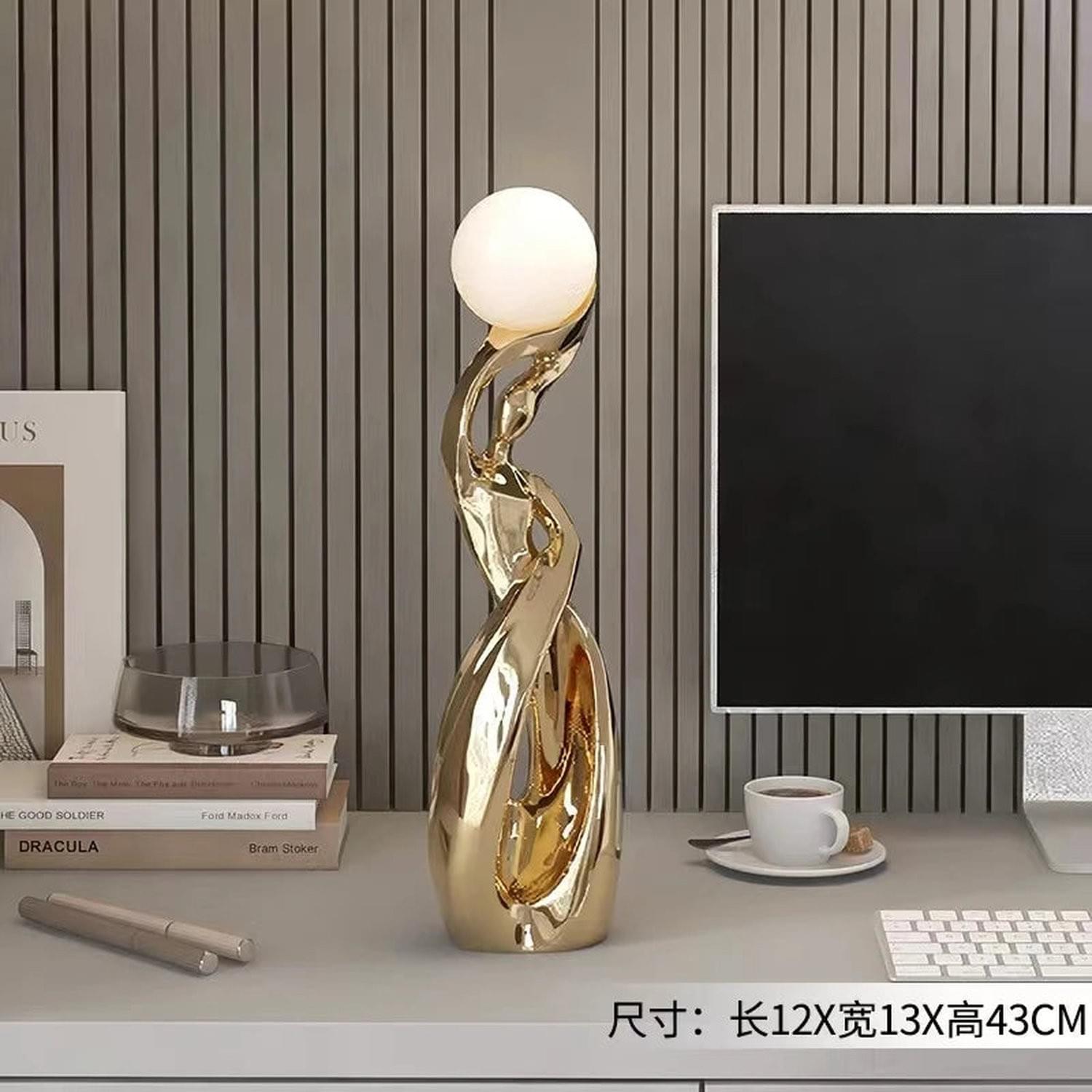 Light That Lives in the Room — Nordic Glow Resin Figurine with Ambient Light