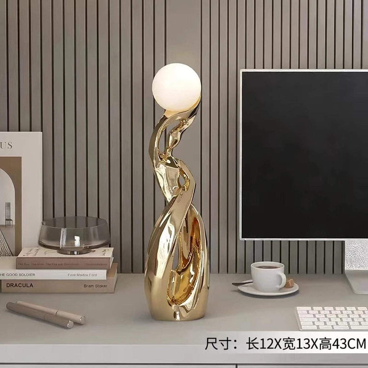 Light That Lives in the Room — Nordic Glow Resin Figurine with Ambient Light
