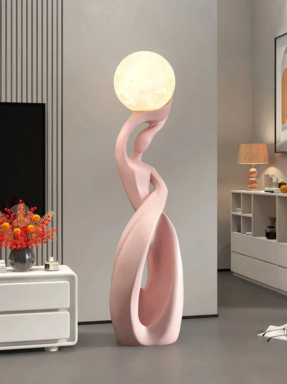 Light That Lives in the Room — Nordic Glow Resin Figurine with Ambient Light