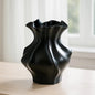 Textured Ceramic Wave Vase