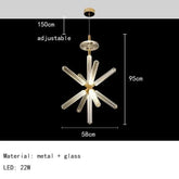 Nordic Luxury Art Glass Chandelier — High-End Pendant Lamp Home Décor