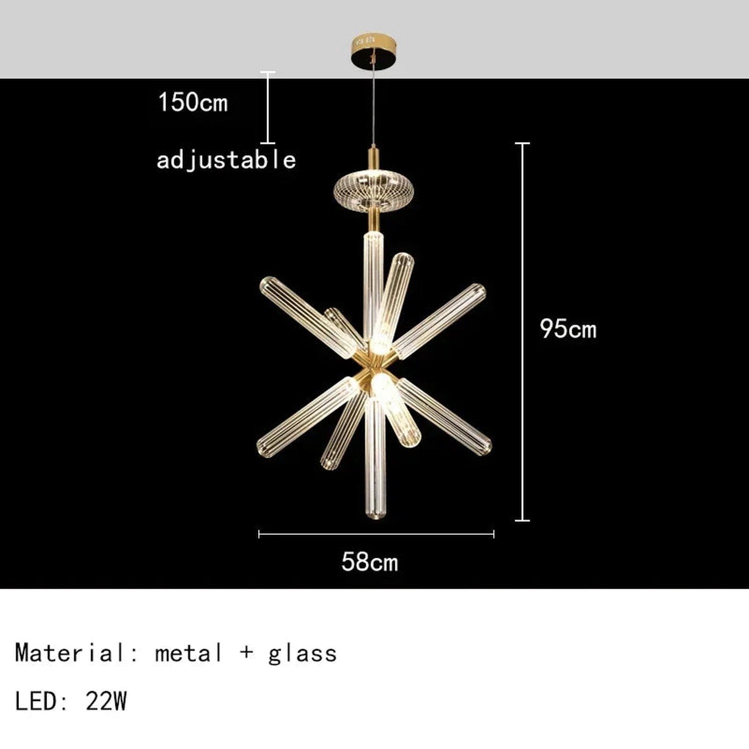 Nordic Luxury Art Glass Chandelier — High-End Pendant Lamp Home Décor
