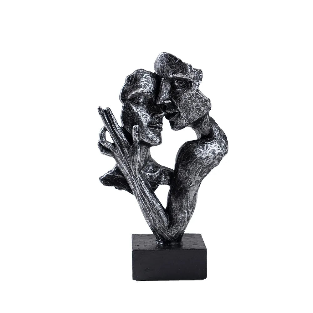 Vilead Couple Statue Lover Sculptures Tabletop Shelf Decor Anniversary Wedding Gift Home Interior Contemporary Mantel Bookshelf
