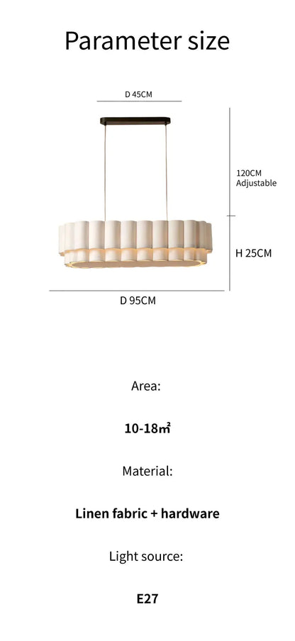 American Wabi Sabi Fabric Pendant Light Living Dining Room Loft Bar Droplight Lighting Home Decor Bedroom Hanging  Chandelier