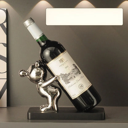 Ceramic Wine Rack & Cabinet Accent Decor