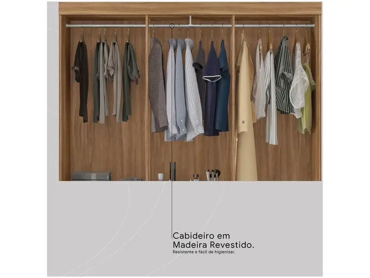 Demóbile Flash II Wardrobe: 6 Doors, 2 Drawers - Modern Storage