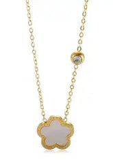 Gold Heart Toggle Necklace — Beaded Chain Gift for Her
