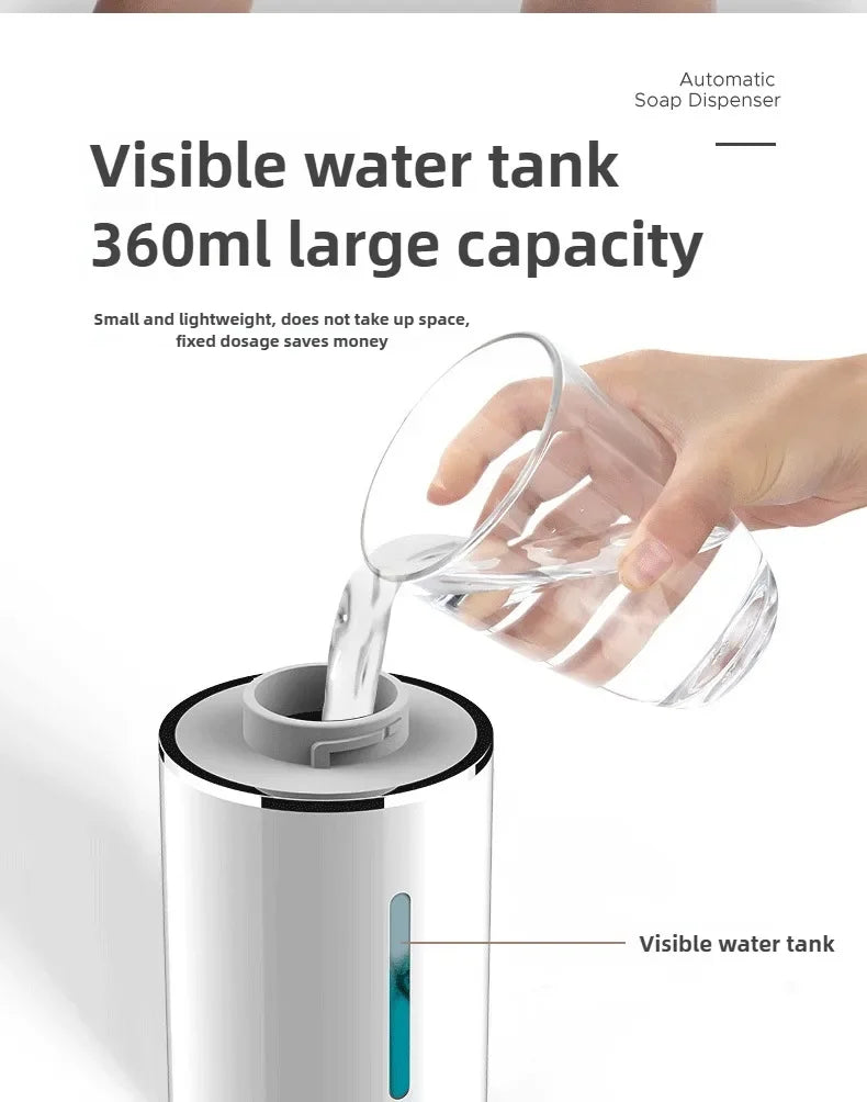 Touch-Free Clean — Automatic Sensing Foam Soap Dispenser, Wall Mounted