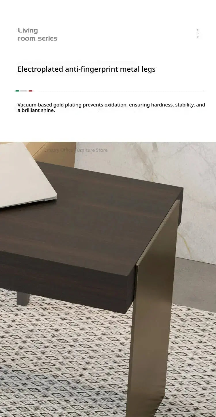 Italian Minimalism Office Desks Luxury Design Modern Study Office Desks Villa High-end Office Furniture Bureau De Chambre FYOD Jonine’s Corner