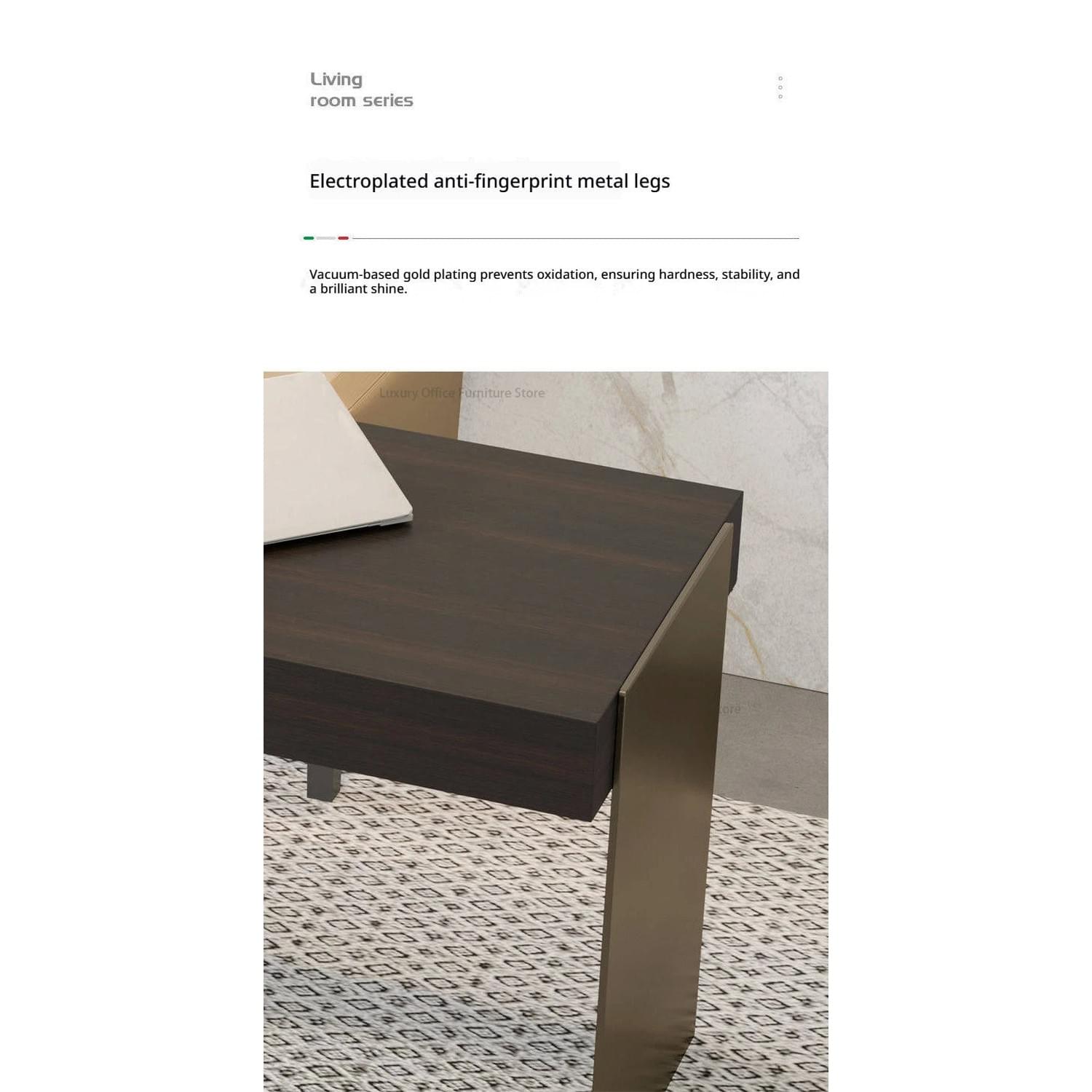 Italian Minimalist Luxury Study Desk