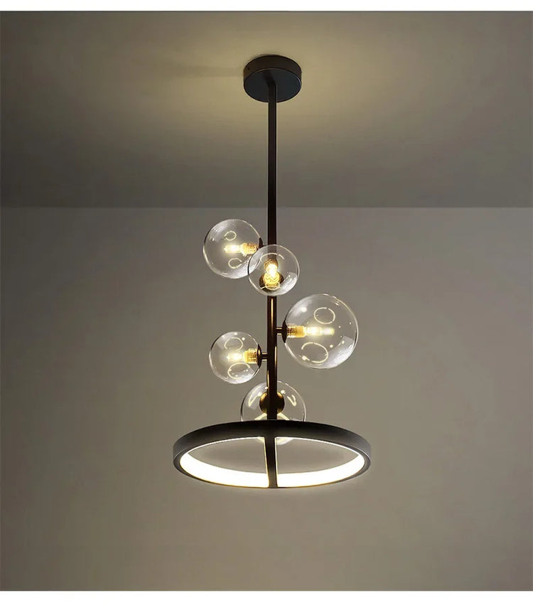 Modern Glass Bubbles Led Pendant Lights for Table Dining Room Kitchen Bar Chandeliers Lamps Home Decor Lusters Lighting Fixture Jonine&