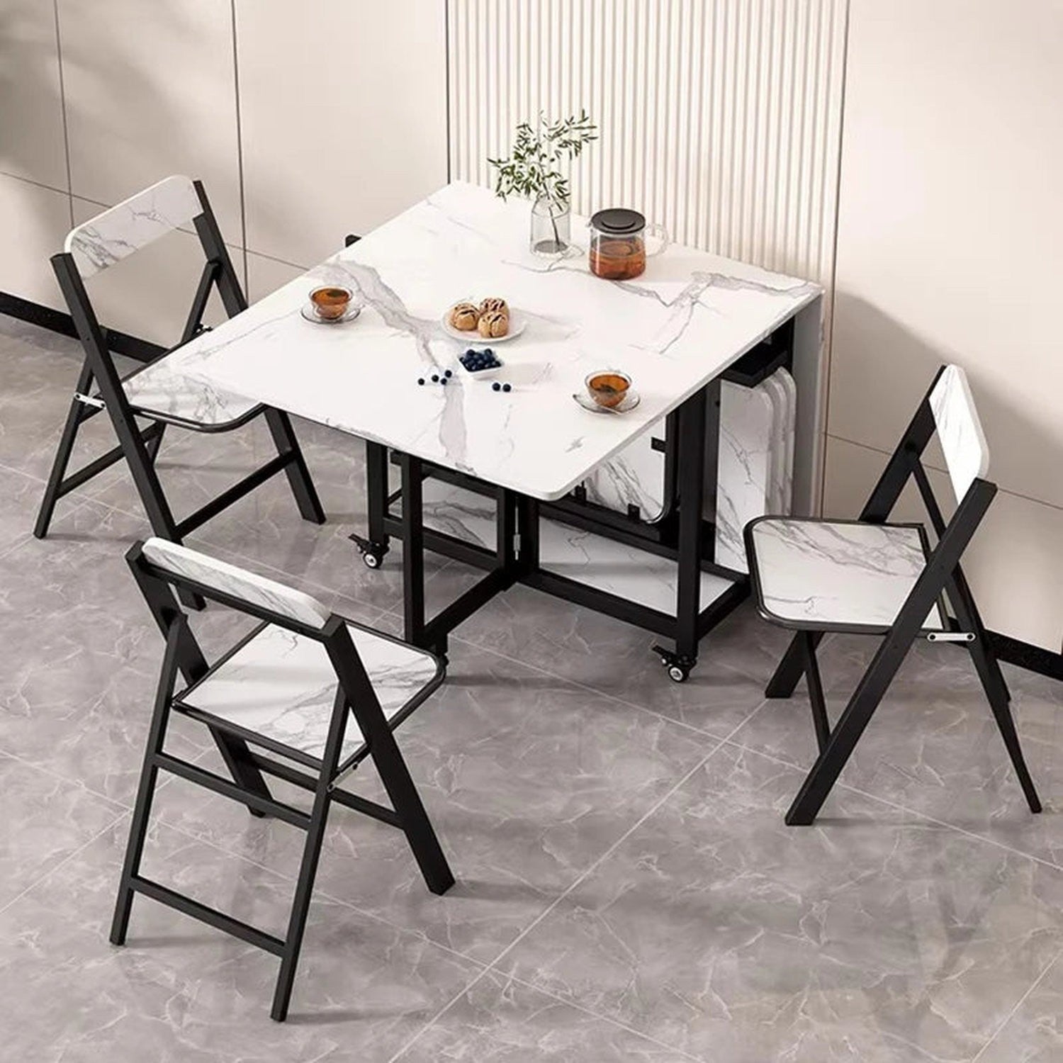 Italian Luxury Foldable Dining Table