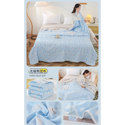Cotton Gauze Summer Quilt — Solid