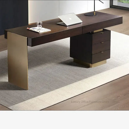 Italian Minimalist Luxury Study Desk