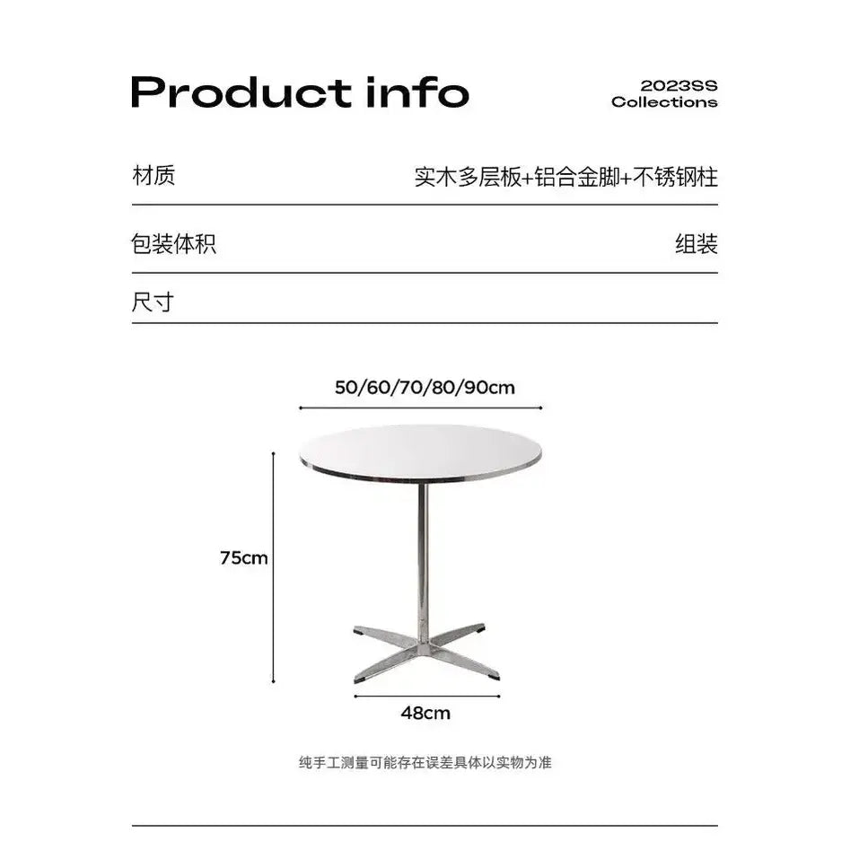 Round Restaurant Dining Table Wall Center Terrace Mini Corner Dining Table Space Saving Designer Mesas De Jantar Salon Furniture Jonine&