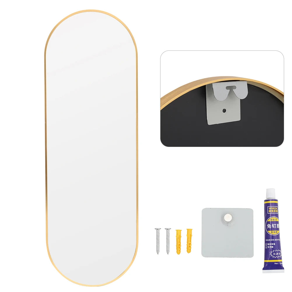 The Mirror That Opens the Room — Oversized Oval Full-Length Mirror