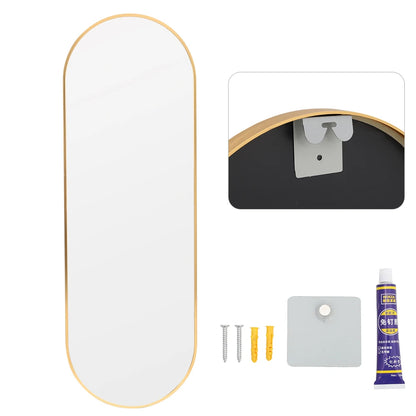 The Mirror That Opens the Room — Oversized Oval Full-Length Mirror