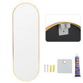 The Mirror That Opens the Room — Oversized Oval Full-Length Mirror