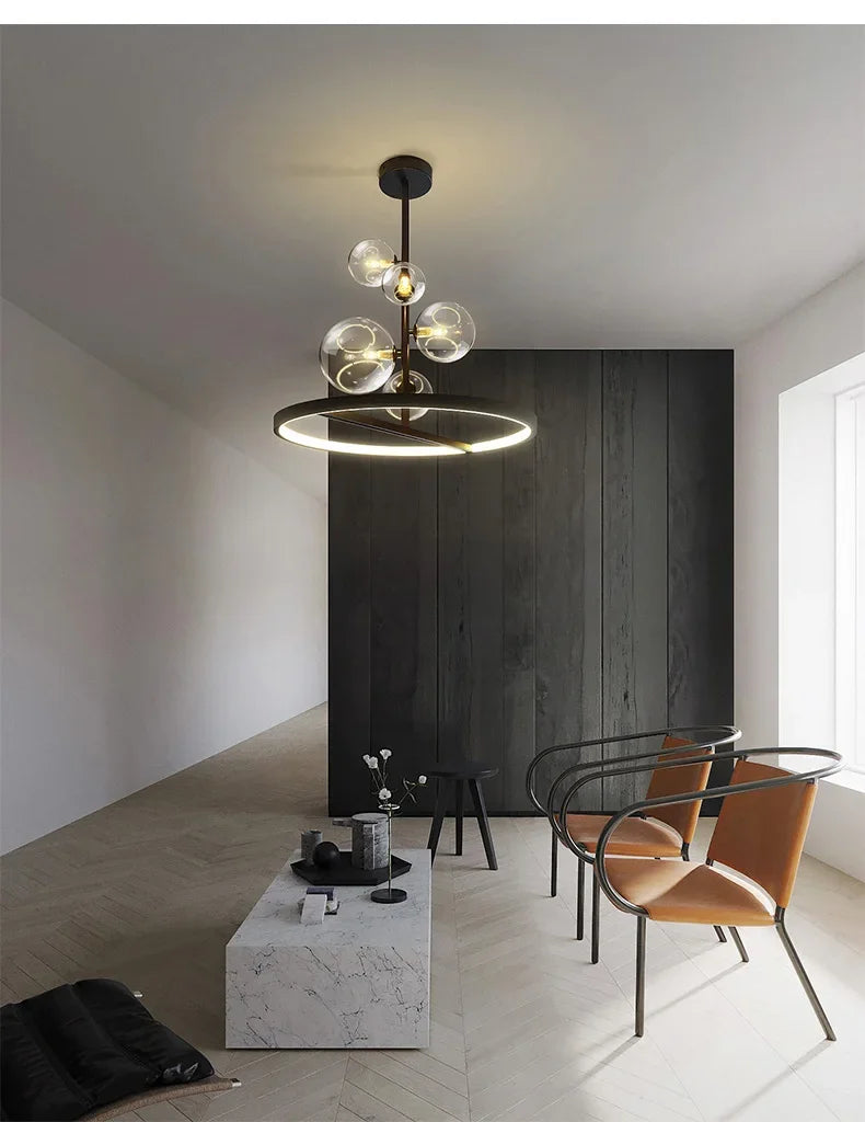 Modern Glass Bubbles Led Pendant Lights for Table Dining Room Kitchen Bar Chandeliers Lamps Home Decor Lusters Lighting Fixture Jonine&
