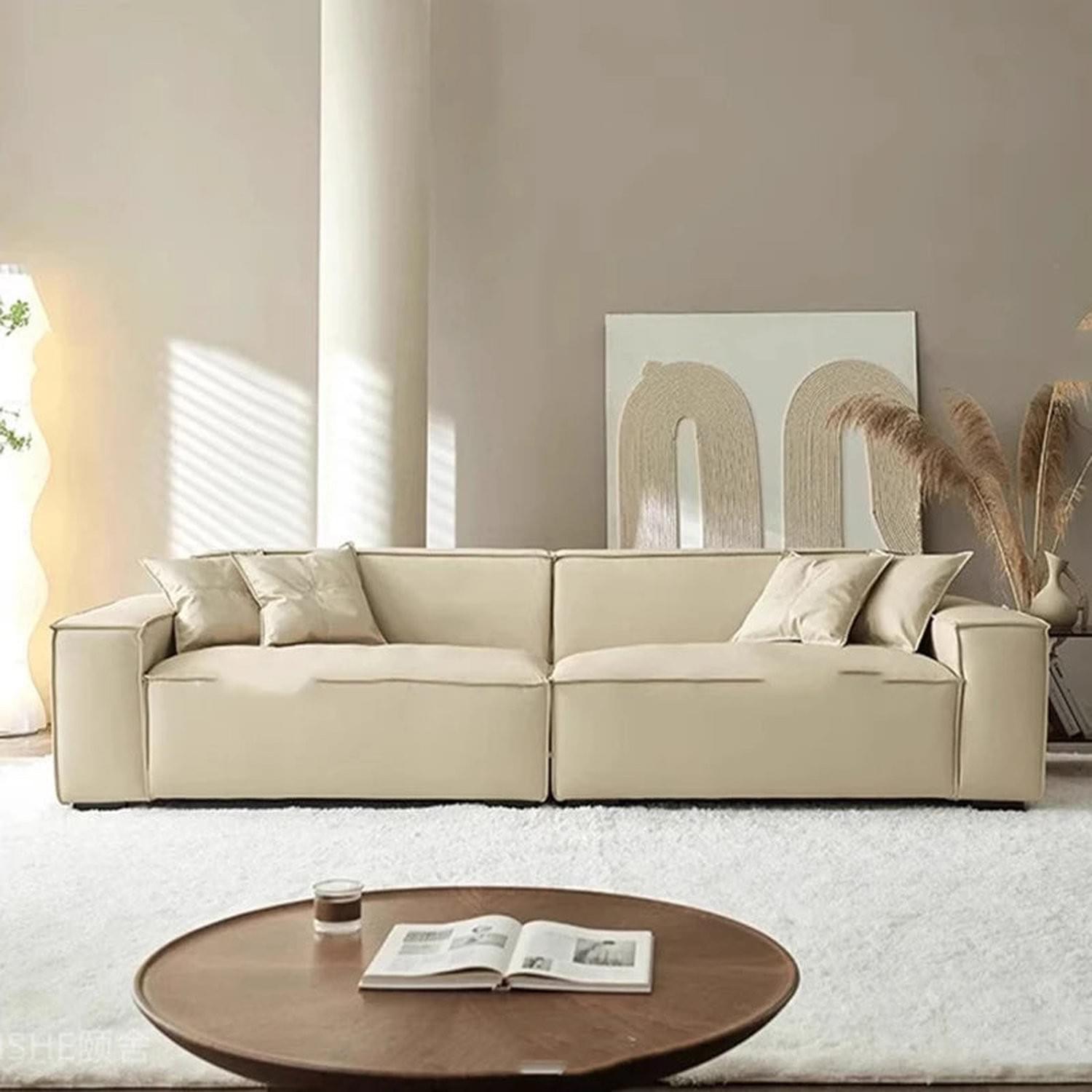 Aesthetic Space-Saving Luxury Sofa — Unique Designer Living Room Seating