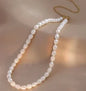 Stainless Steel Vintage Textured Delicate Necklace